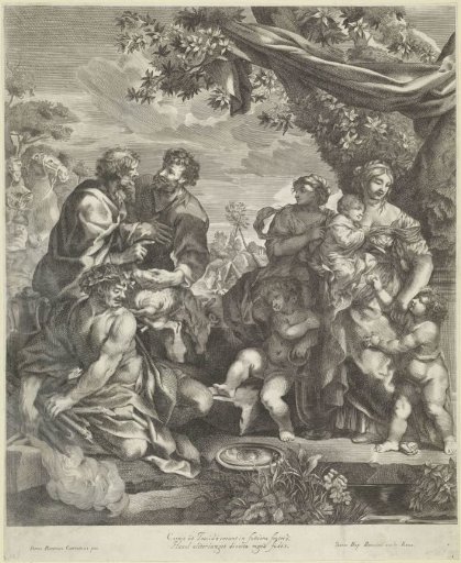 Isaac blesses Jacob before his departure to Laban