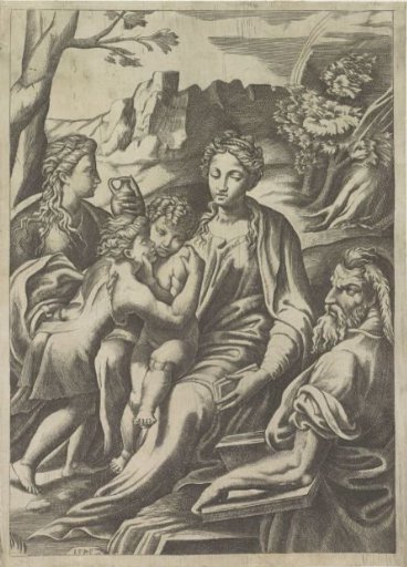 Holy Family with the young John the Baptist and Mary Magdalene