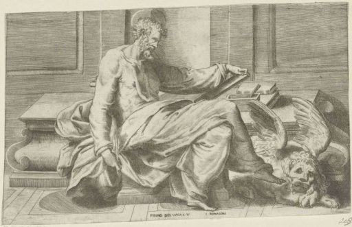 Saint Mark Writing his Gospel