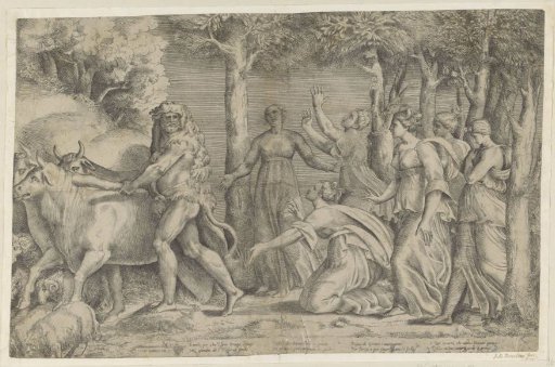 Hercules steals the cattle of Geryon