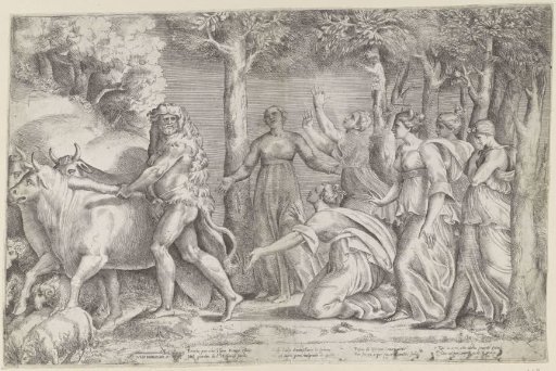 Hercules steals the cattle of Geryon