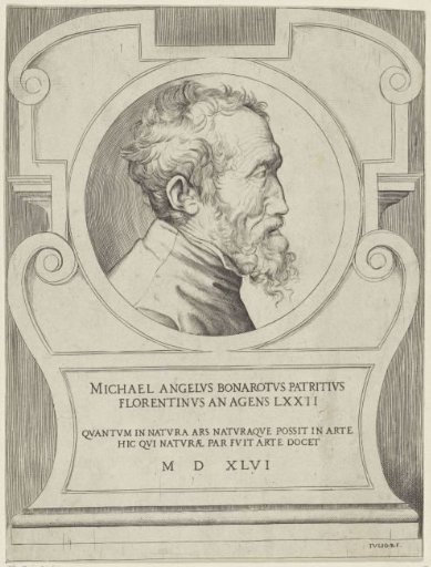 Portrait of the artist Michelangelo