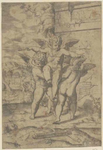 Amor and three putti