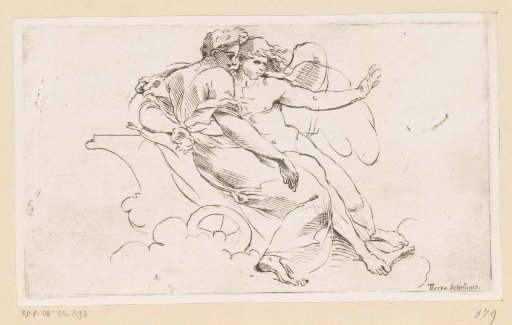 Flora and an angel on a chariot