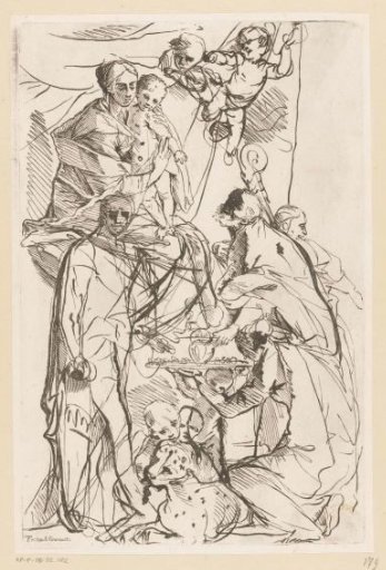 Adoration of Mary with the Christ Child