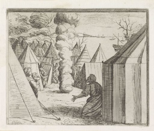 God appears to Moses in a pillar of smoke