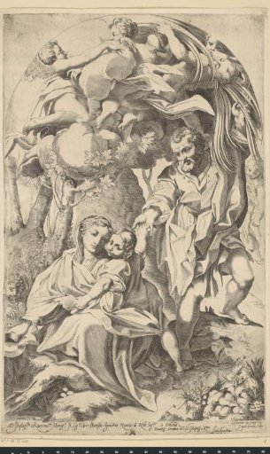 Holy Family by a spring
