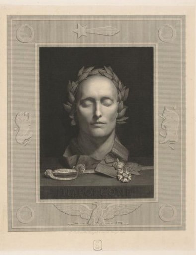 Death mask of Napoleon I Bonaparte