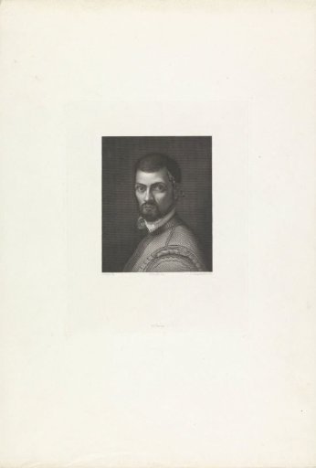 Portrait of a man with a paintbrush behind his ear