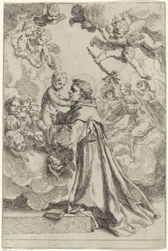 Saint Anthony of Padua Adoring the Christ Child
