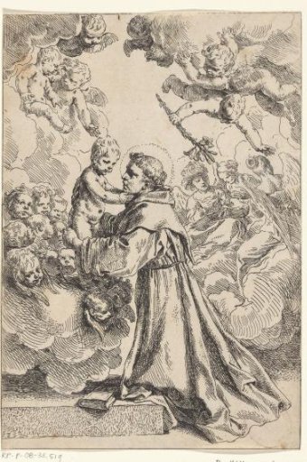 Saint Anthony of Padua Adoring the Christ Child