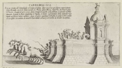 Triumphal car of the Sienese district Occa