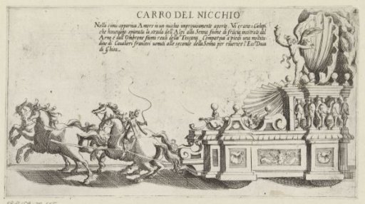 Triumphal car of the Sienese district Nicchio