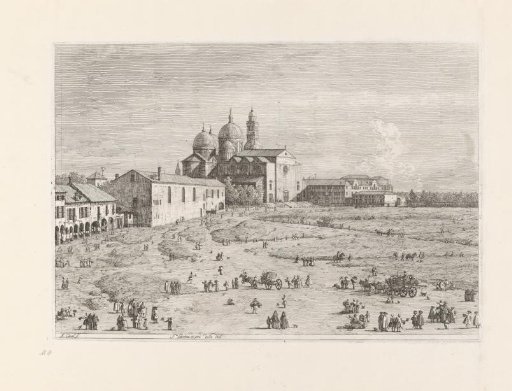 The Basilica of Santa Giustina at the Prato della Valle (left half)
