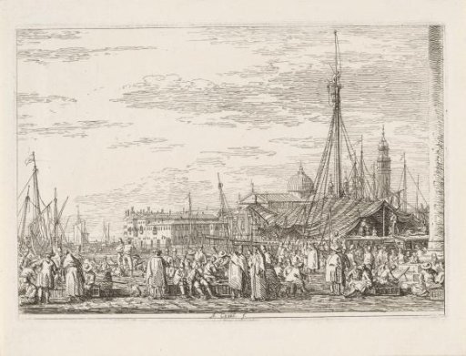 Market scene in Venice