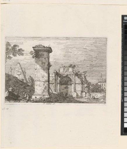 Landscape with ruins