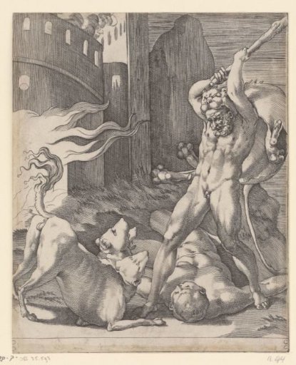 Hercules Fighting with Cerberus
