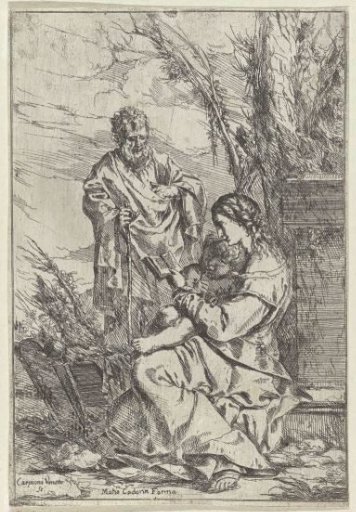 The Holy Family with Mary Reading