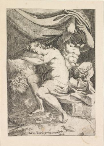 Satyr Spying on a Sleeping Woman