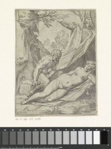 Satyr Spying on a Sleeping Nymph