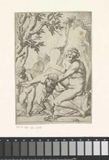 Nymph, Putto and Young Satyr