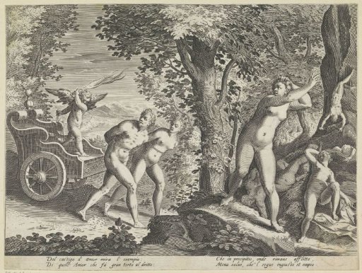 Nudes Chased by Cupid