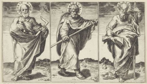 James the Less, James the Greater and Matthias