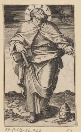 Apostle Peter with Two Keys and a Book