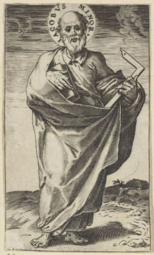 Apostle James the Less with Book and Square