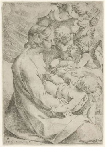 Mary with Child and Angels