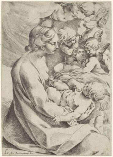 Mary with Child and Angels