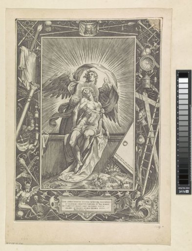 Angel Supports the Dead Christ on the Edge of the Tomb