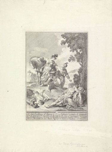 Scene from Tasso's 'La Gerusalemme liberata'