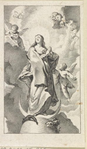 Mary on the crescent moon