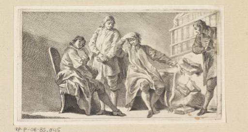 Four men in a study