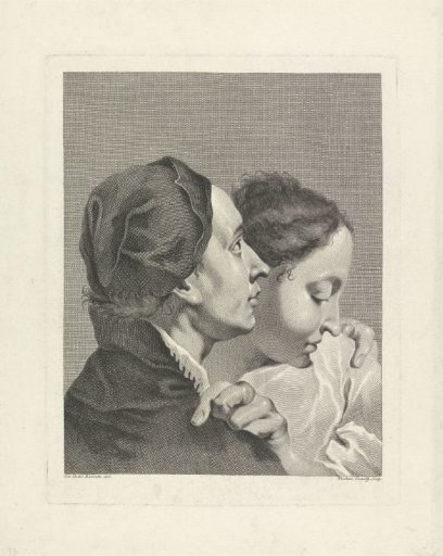 Man and Woman with Arms Around Each Other