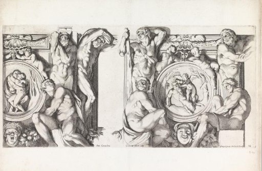 Salmacis and Hermaphroditus / Amor and Pan
