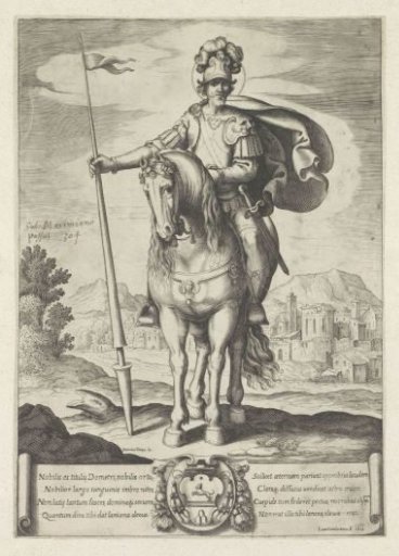 Soldier on horseback with a lance