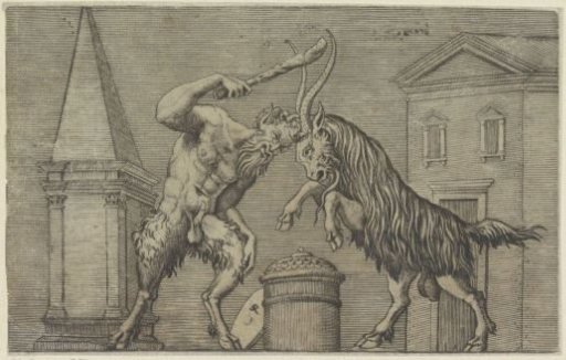 Satyr and Ram in Combat