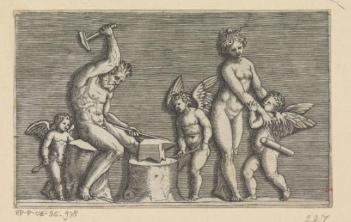 Vulcan, Venus and Three Putti