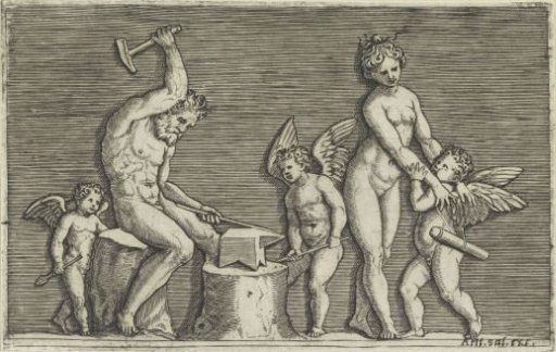 Vulcan, Venus and Three Putti