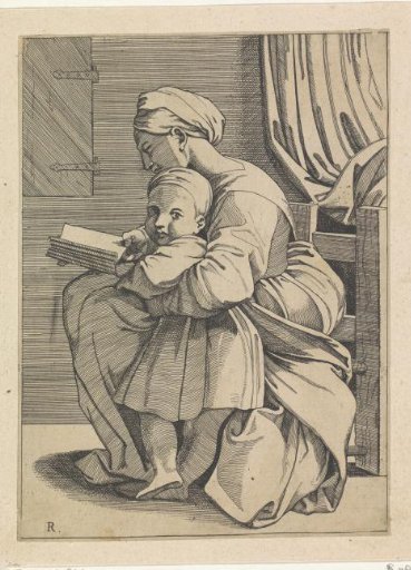 Mary Teaching the Christ Child to Read