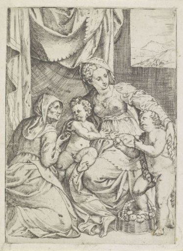 Mary with Child and Elizabeth with the young John the Baptist