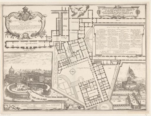 Plan of the Conclave and Views of Rome