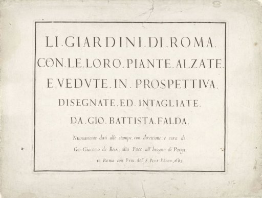 Title Page with Italian Text