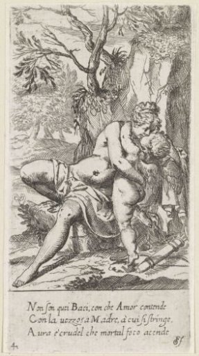 Venus kisses Cupid