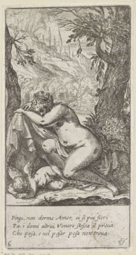 Sleeping Venus and Cupid