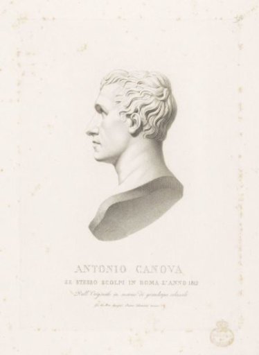 Portrait bust of Antonio Canova