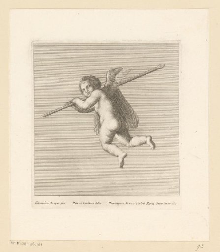 Putto with rope and staff