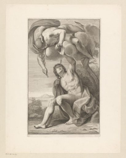 Mercury Giving Paris the Golden Apple